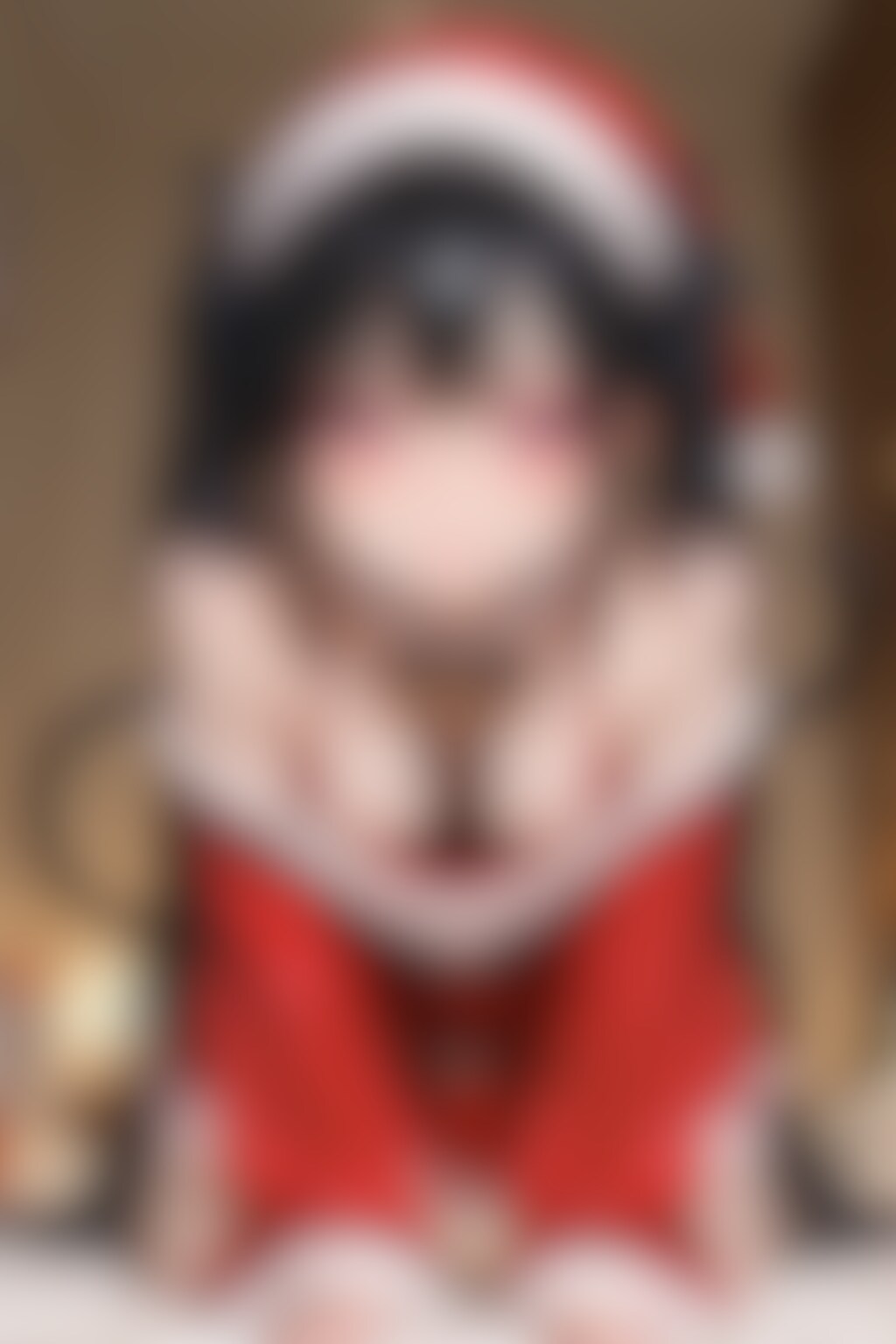 6枚:濃い目の化粧で胸チラ