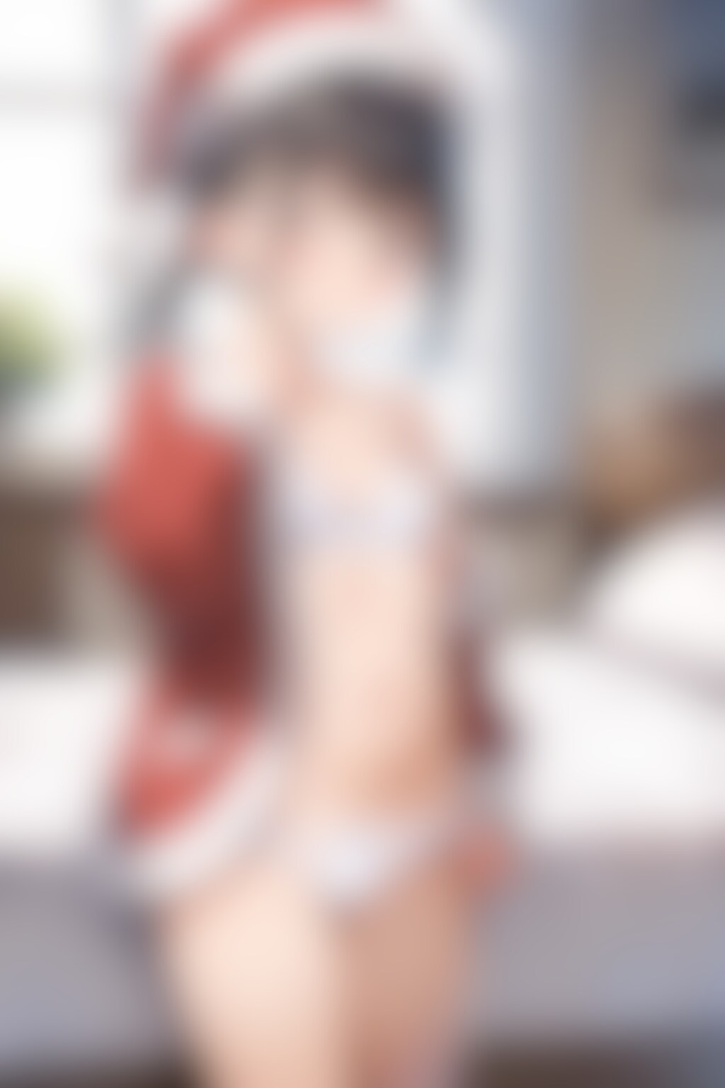 〇リJ〇ちゃんたちがサンタコスで誘惑（10枚）