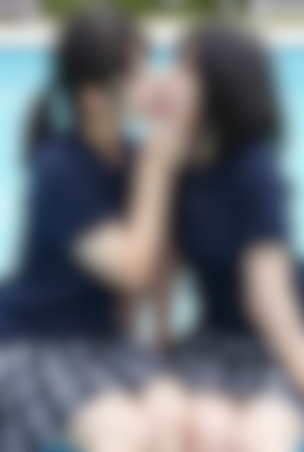 【32枚】美少女、舌を絡ませてキス