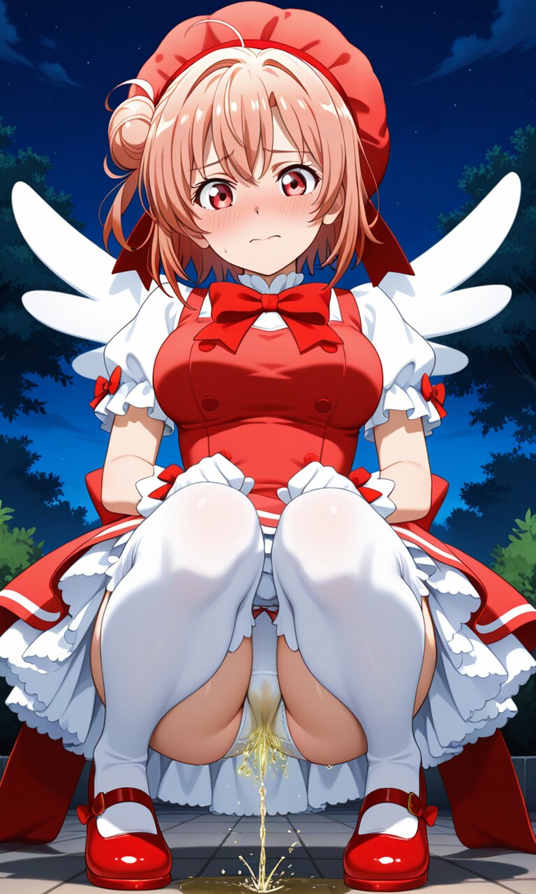 おしっこお漏らしチャレンジ【結ヶ〇結衣】(魔法少女(木之〇桜))