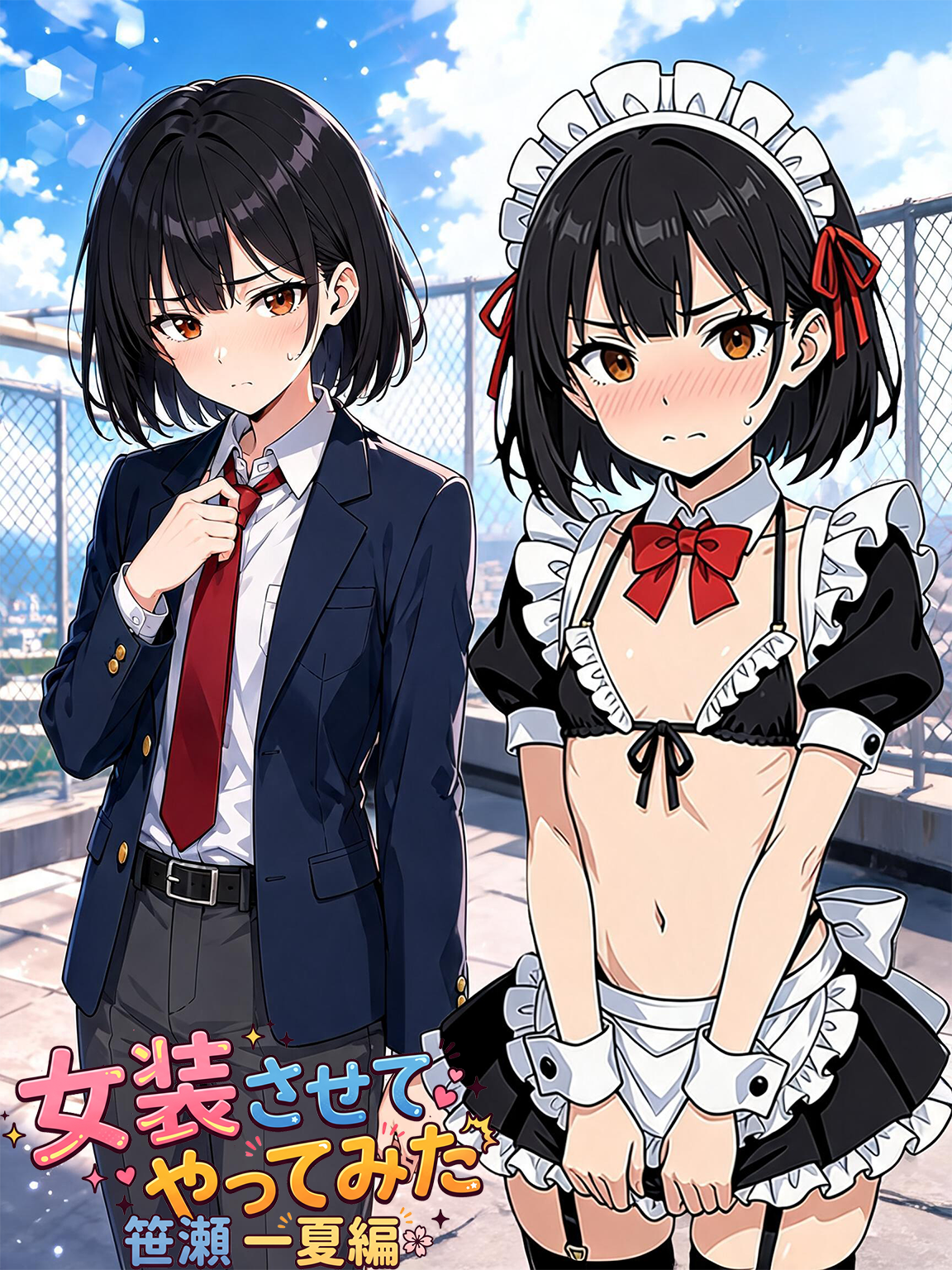 女装させてやってみた笹瀬一夏編
