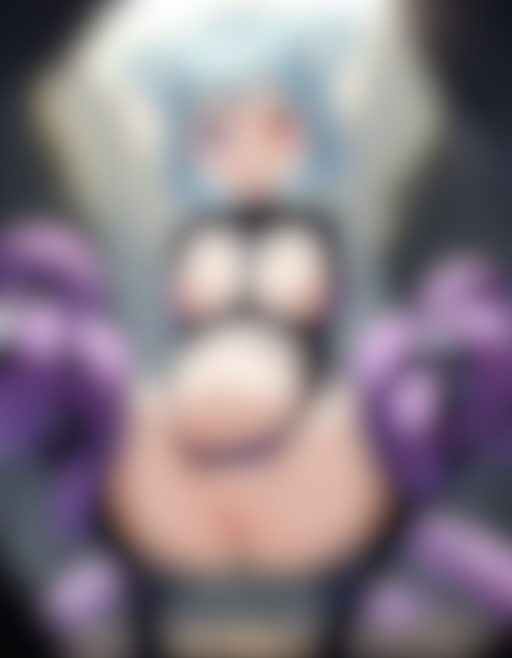 触手に完全敗北したぴっちりスーツとま