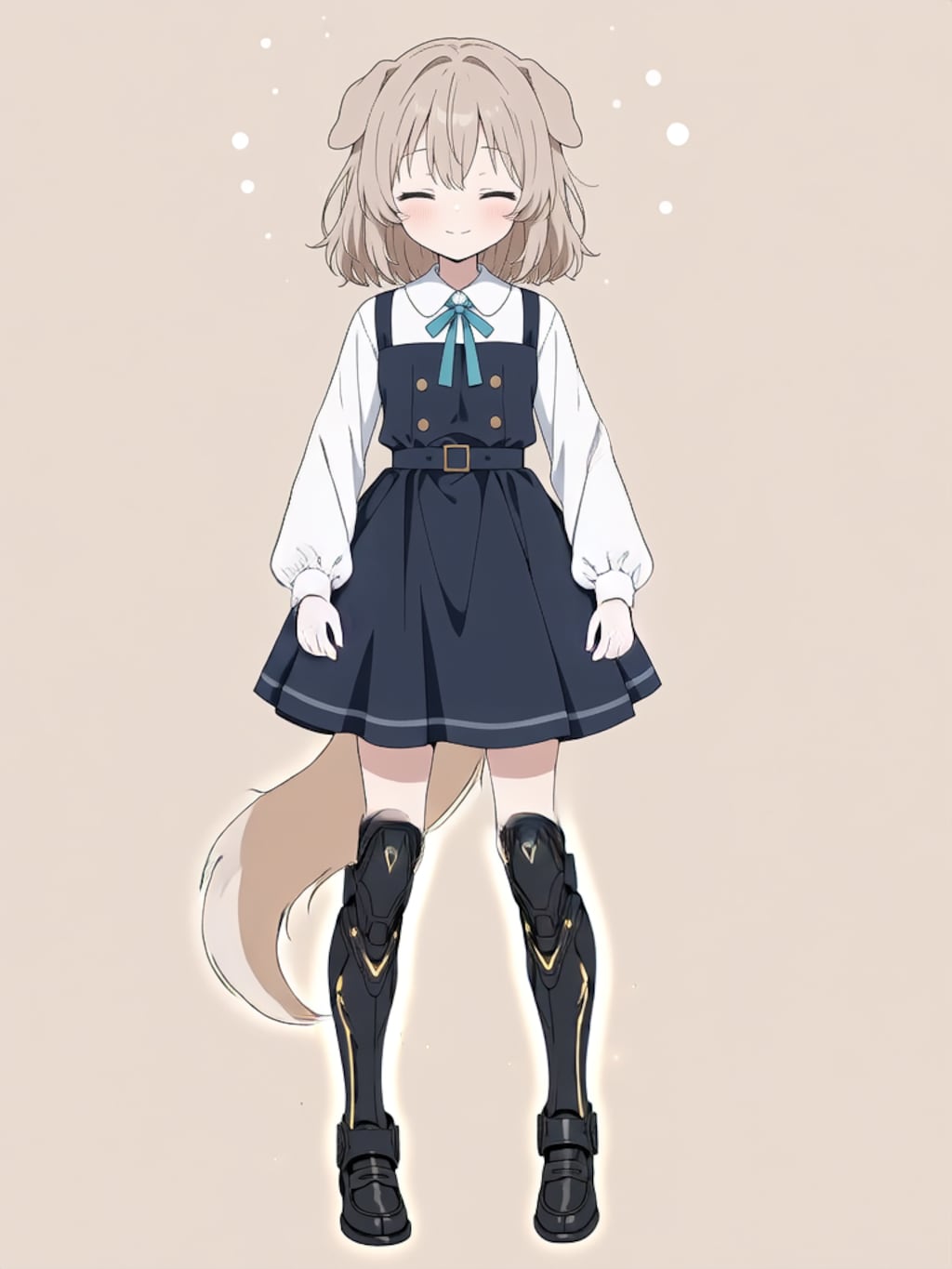 変身！イヌミミパワードスーツ ブラック！【パラパライラスト】