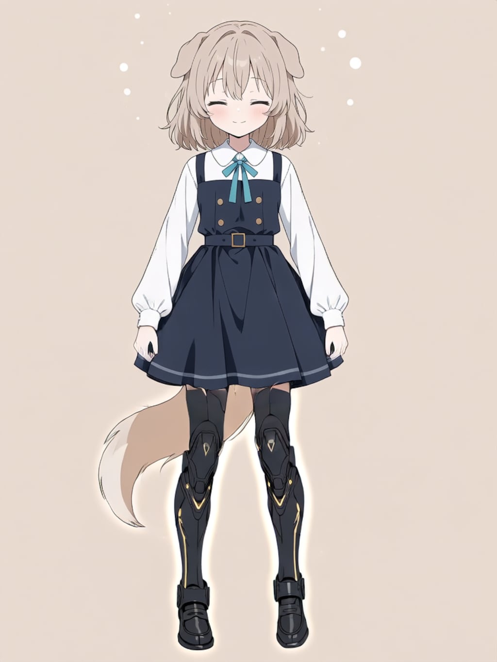 変身！イヌミミパワードスーツ ブラック！【パラパライラスト】