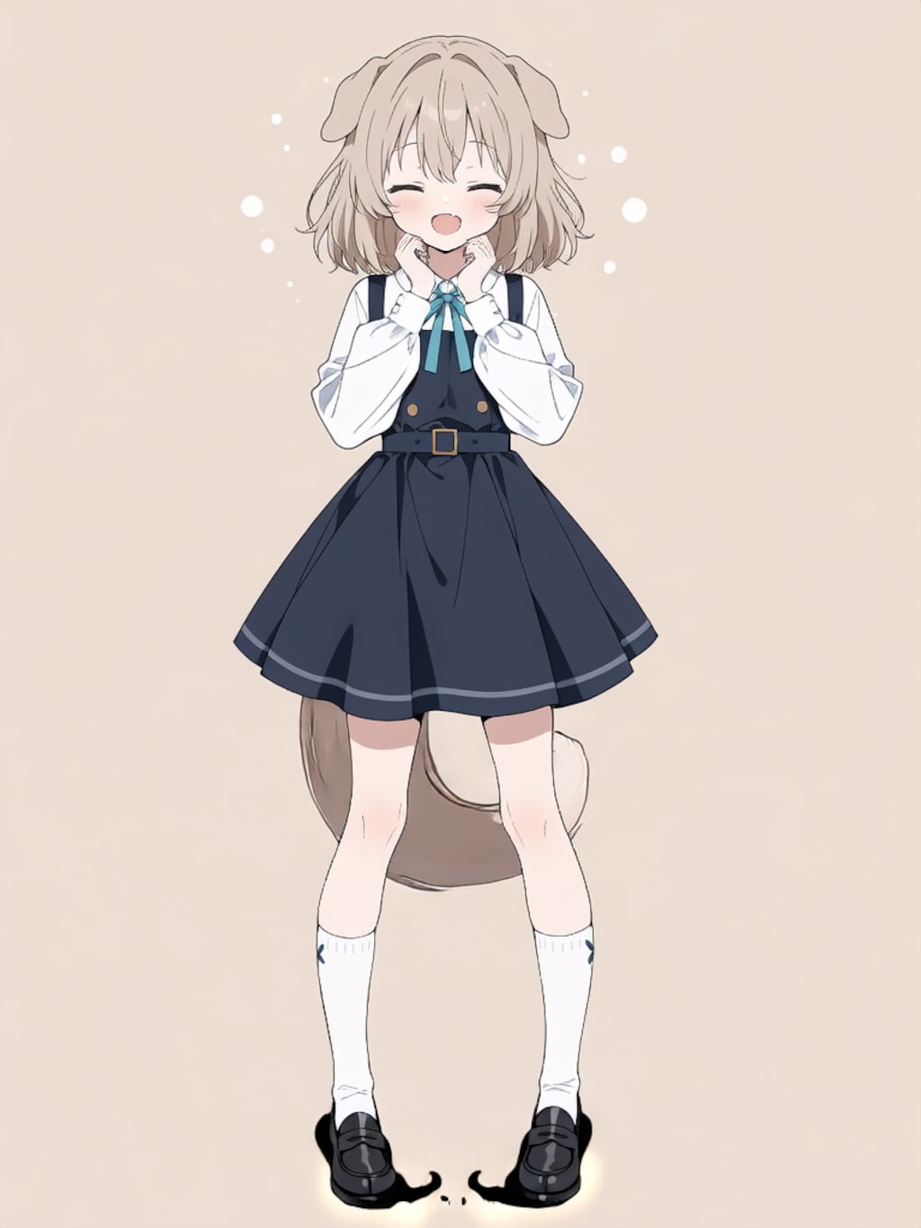 変身！イヌミミパワードスーツ ブラック！【パラパライラスト】