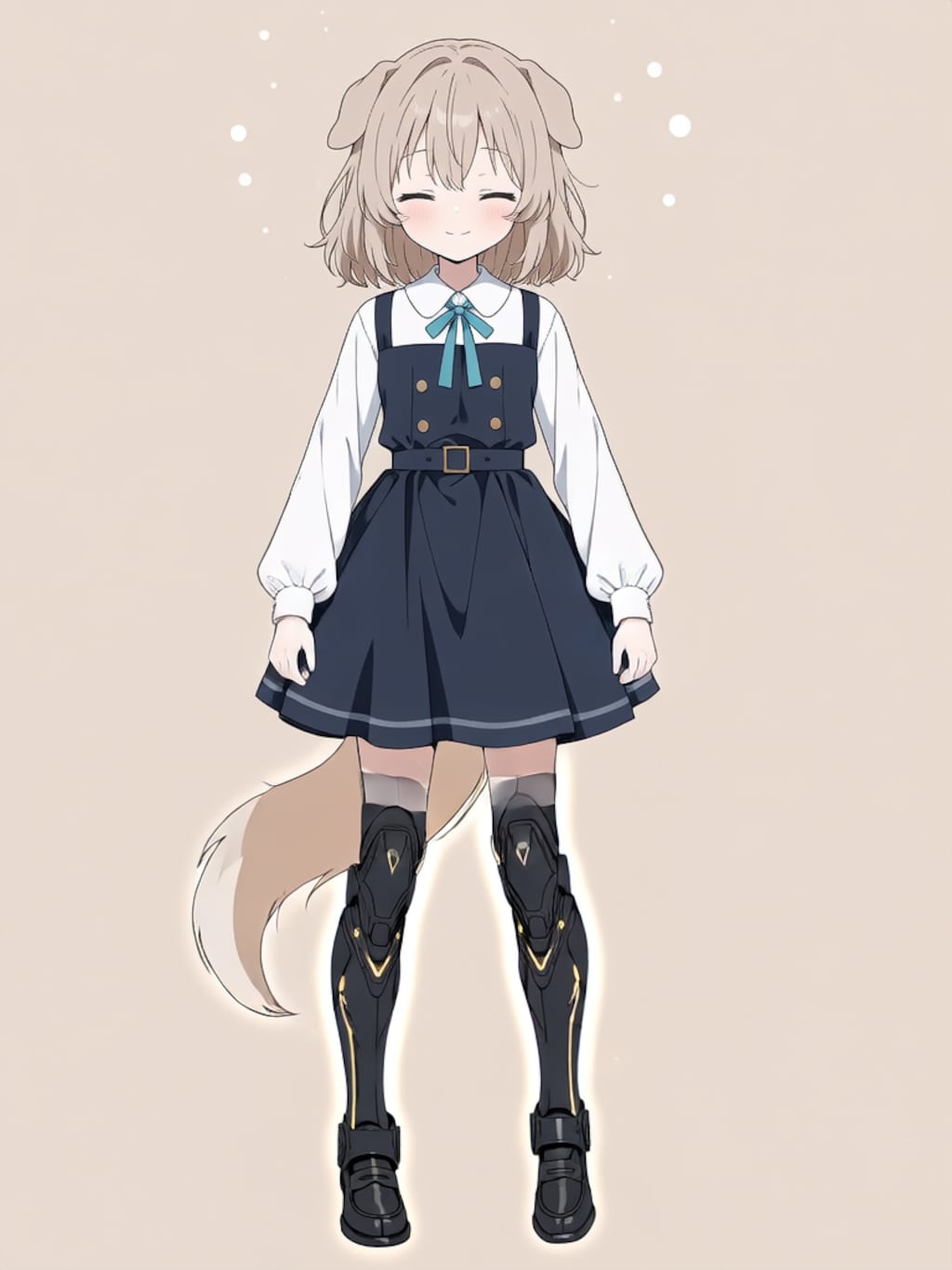 変身！イヌミミパワードスーツ ブラック！【パラパライラスト】