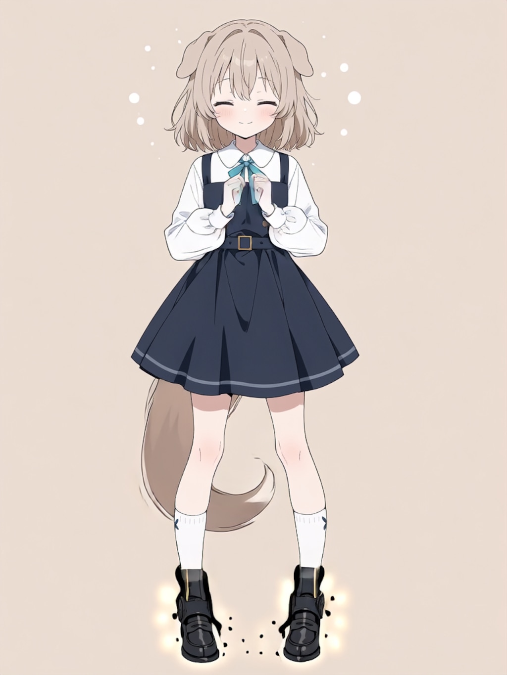 変身！イヌミミパワードスーツ ブラック！【パラパライラスト】