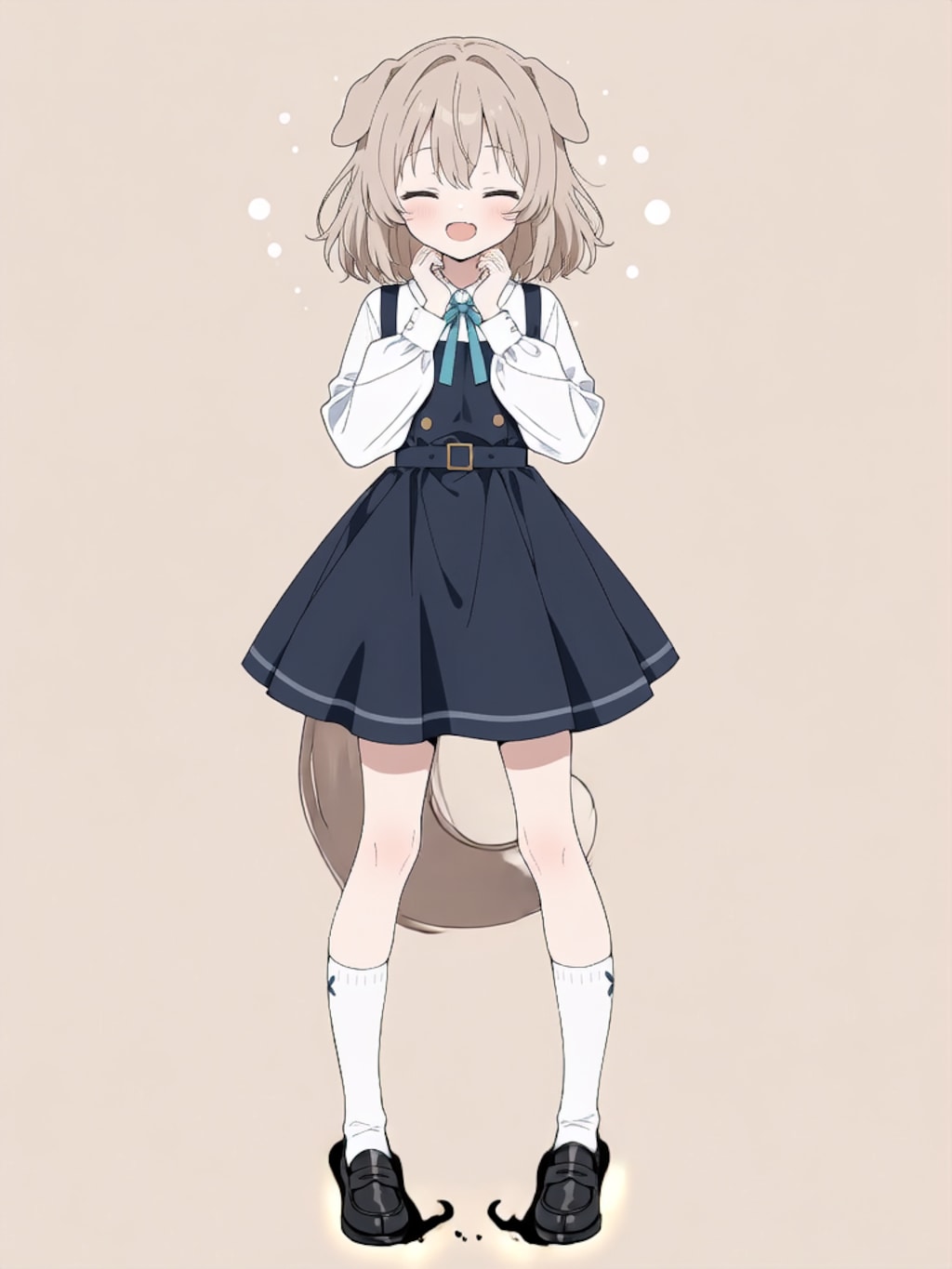 変身！イヌミミパワードスーツ ブラック！【パラパライラスト】