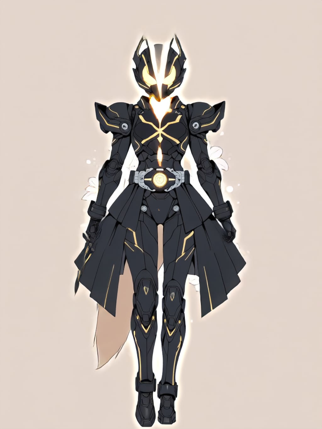 変身！イヌミミパワードスーツ ブラック！【パラパライラスト】