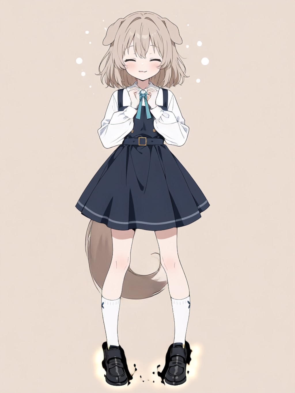 変身！イヌミミパワードスーツ ブラック！【パラパライラスト】