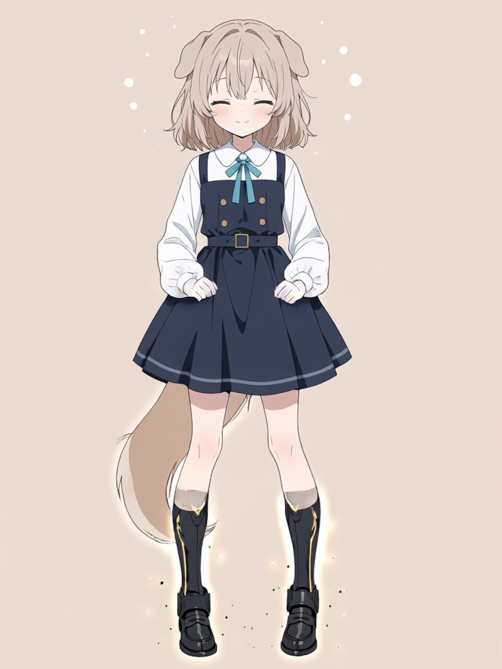 変身！イヌミミパワードスーツ ブラック！【パラパライラスト】