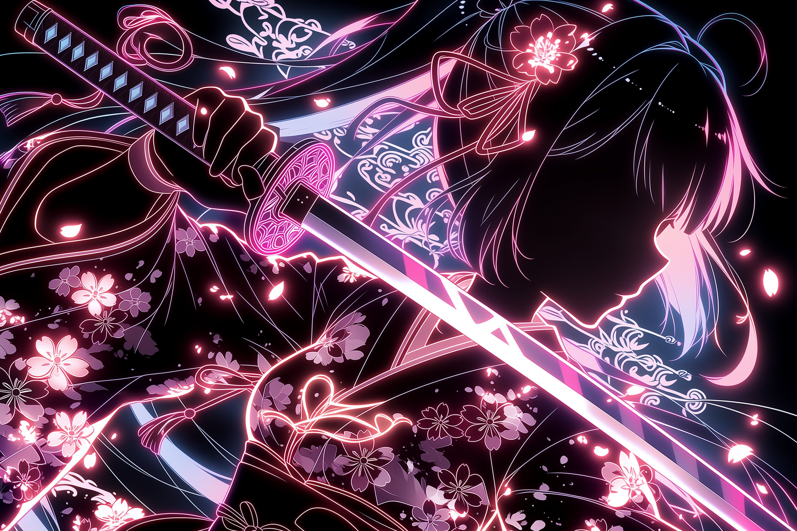 ネオンで咲く桜