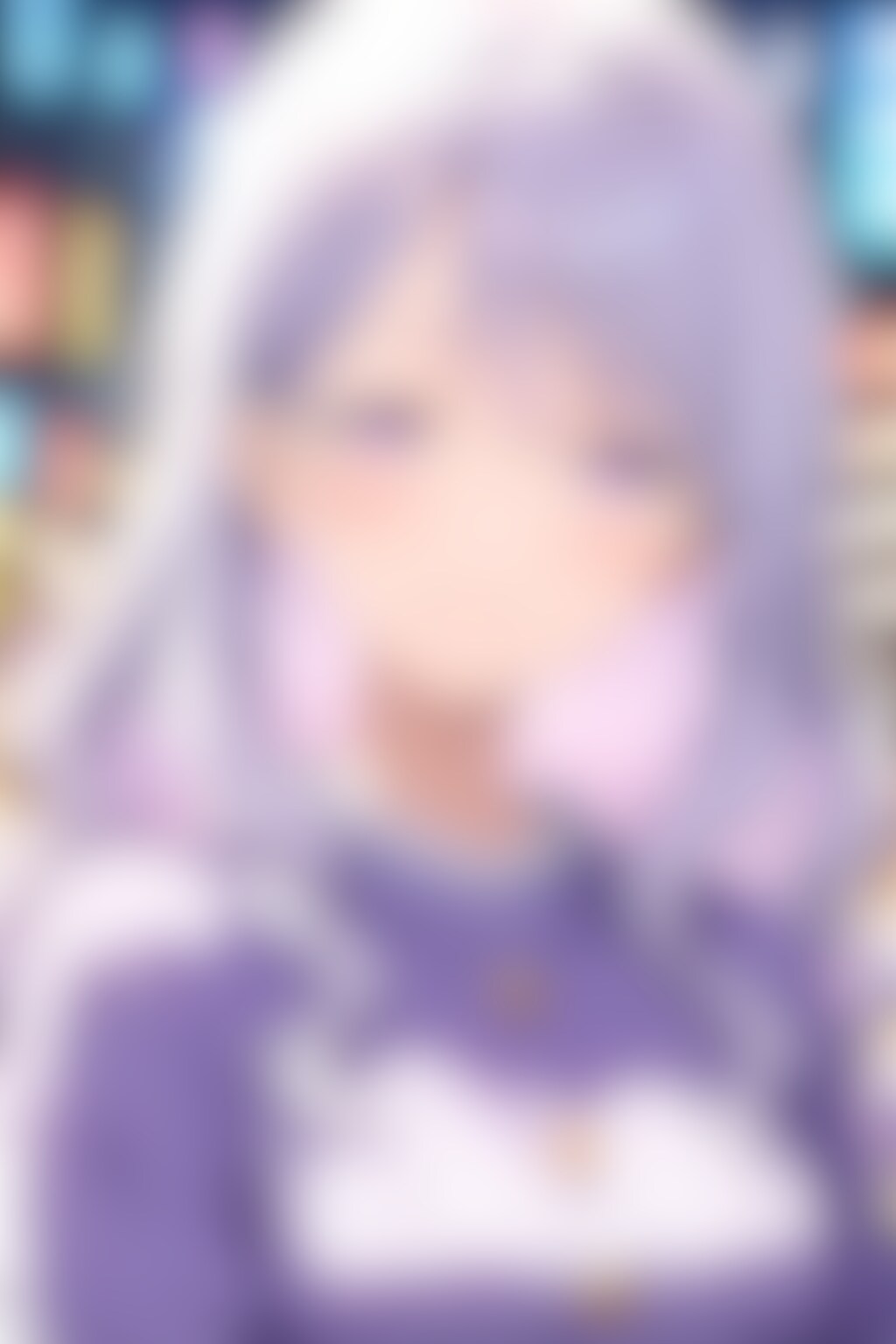 20251214【５枚】ラベンダー色のトップスを着た女性