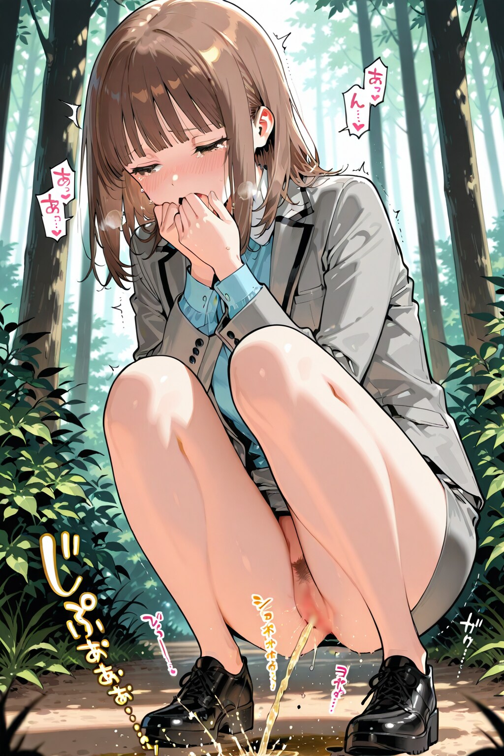 OJT（おしっこじゃ～トレーニング）で頑張る新入社員ちゃん💞✨