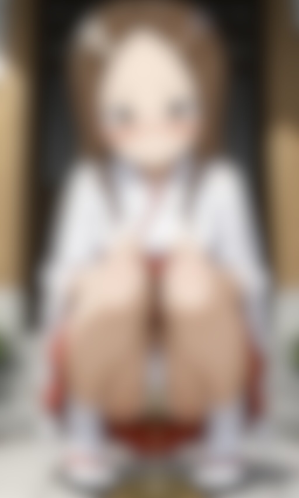 おしっこお漏らしチャレンジ【高〇さん】(巫女)