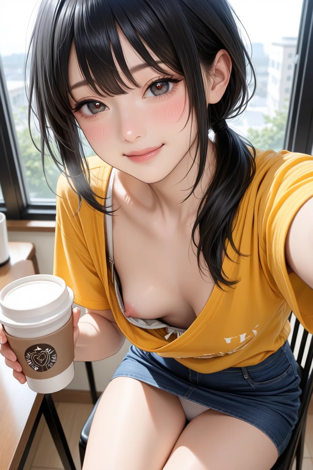 40枚:自撮りでチラ
