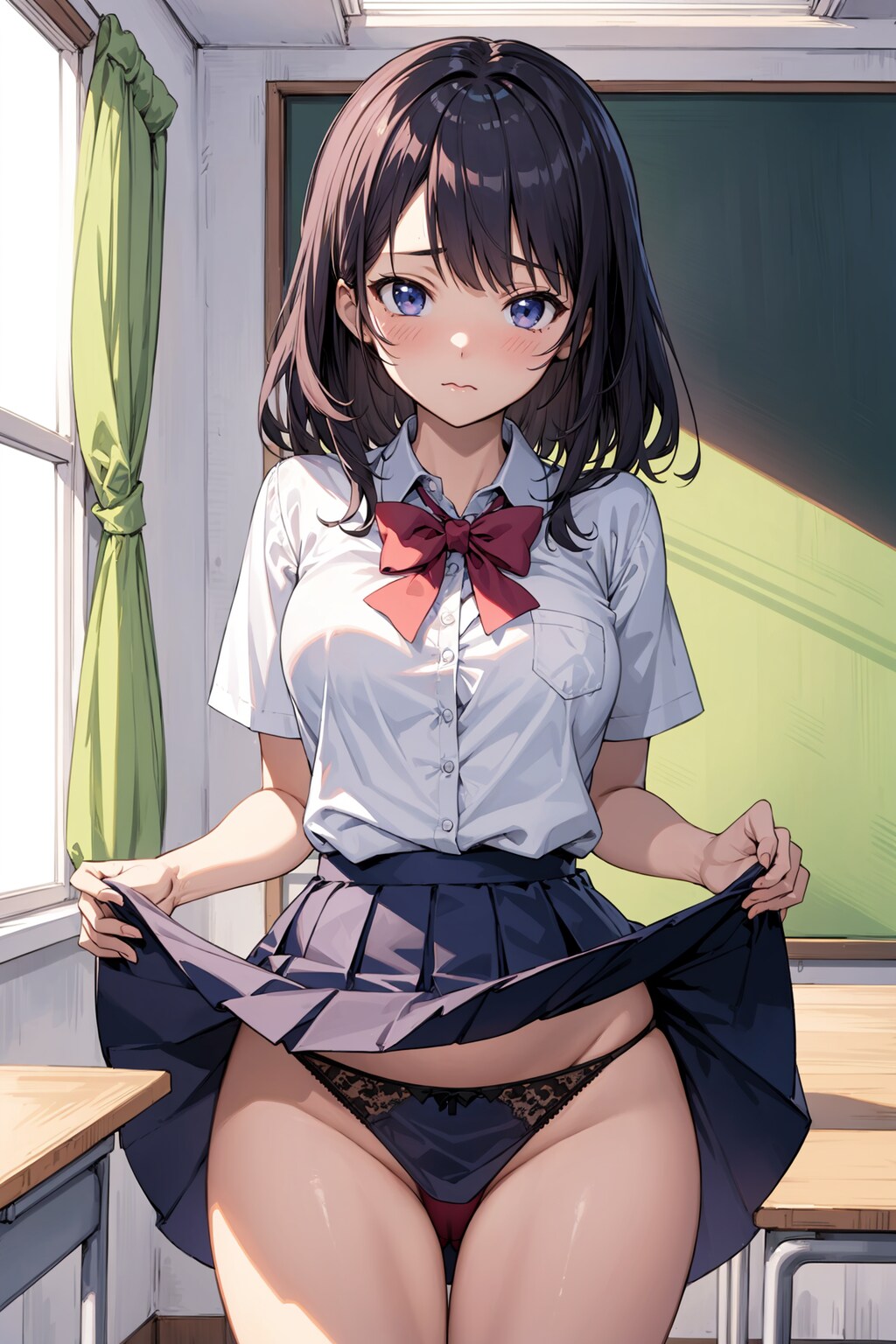 罰ゲームでパンツを見せる女子(19)