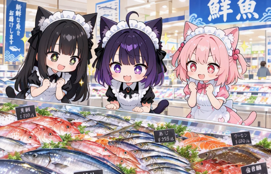 スーパーちちぷいで買い物へ【パラパライラスト４０】