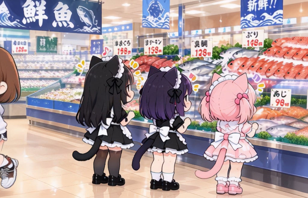 スーパーちちぷいで買い物へ【パラパライラスト４０】