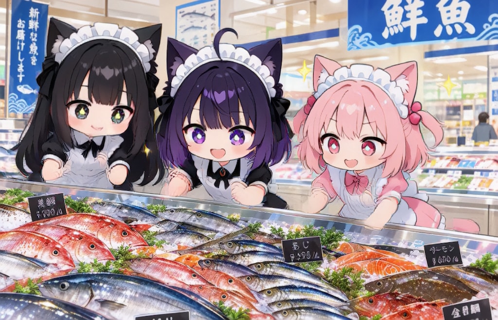 スーパーちちぷいで買い物へ【パラパライラスト４０】