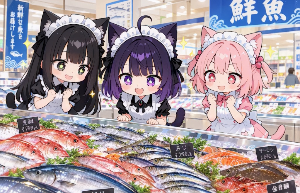 スーパーちちぷいで買い物へ【パラパライラスト４０】