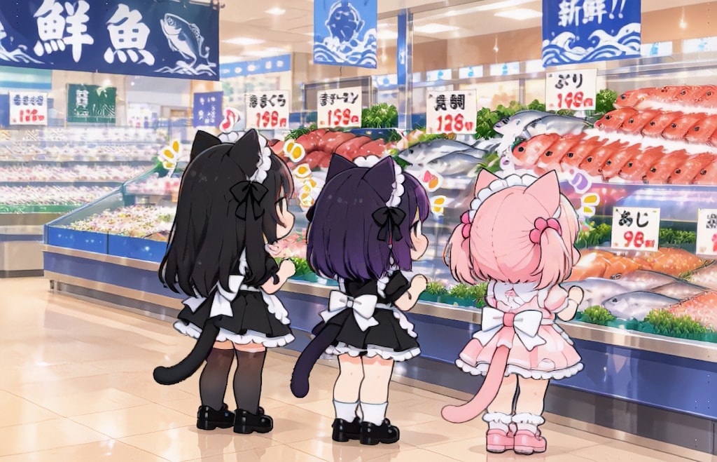 スーパーちちぷいで買い物へ【パラパライラスト４０】