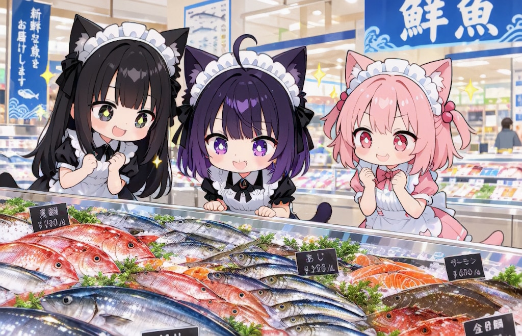 スーパーちちぷいで買い物へ【パラパライラスト４０】
