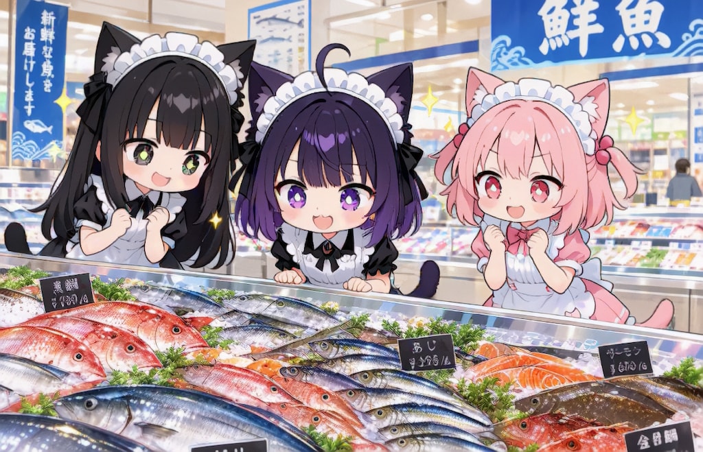 スーパーちちぷいで買い物へ【パラパライラスト４０】