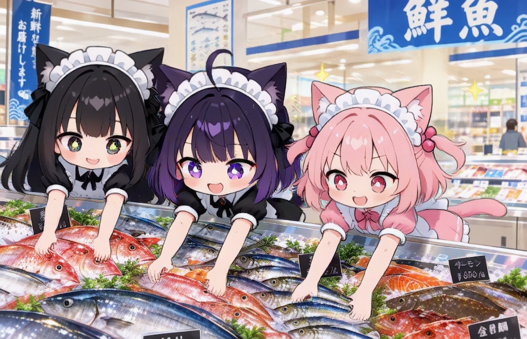 スーパーちちぷいで買い物へ【パラパライラスト４０】