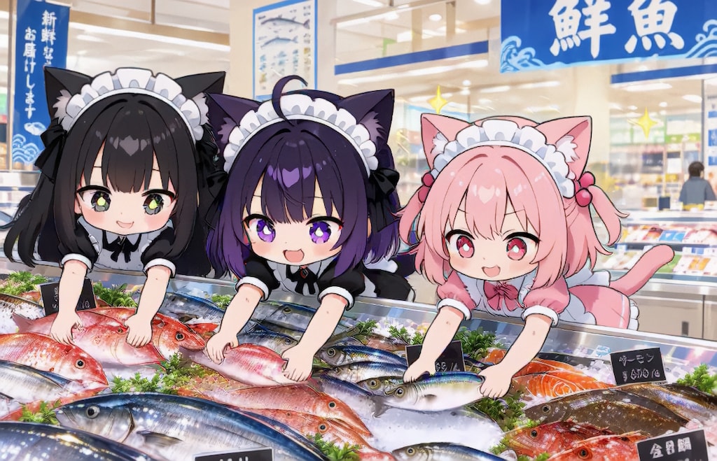 スーパーちちぷいで買い物へ【パラパライラスト４０】