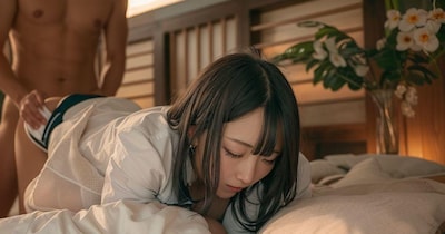 かわいいお姉さんバックセックス
