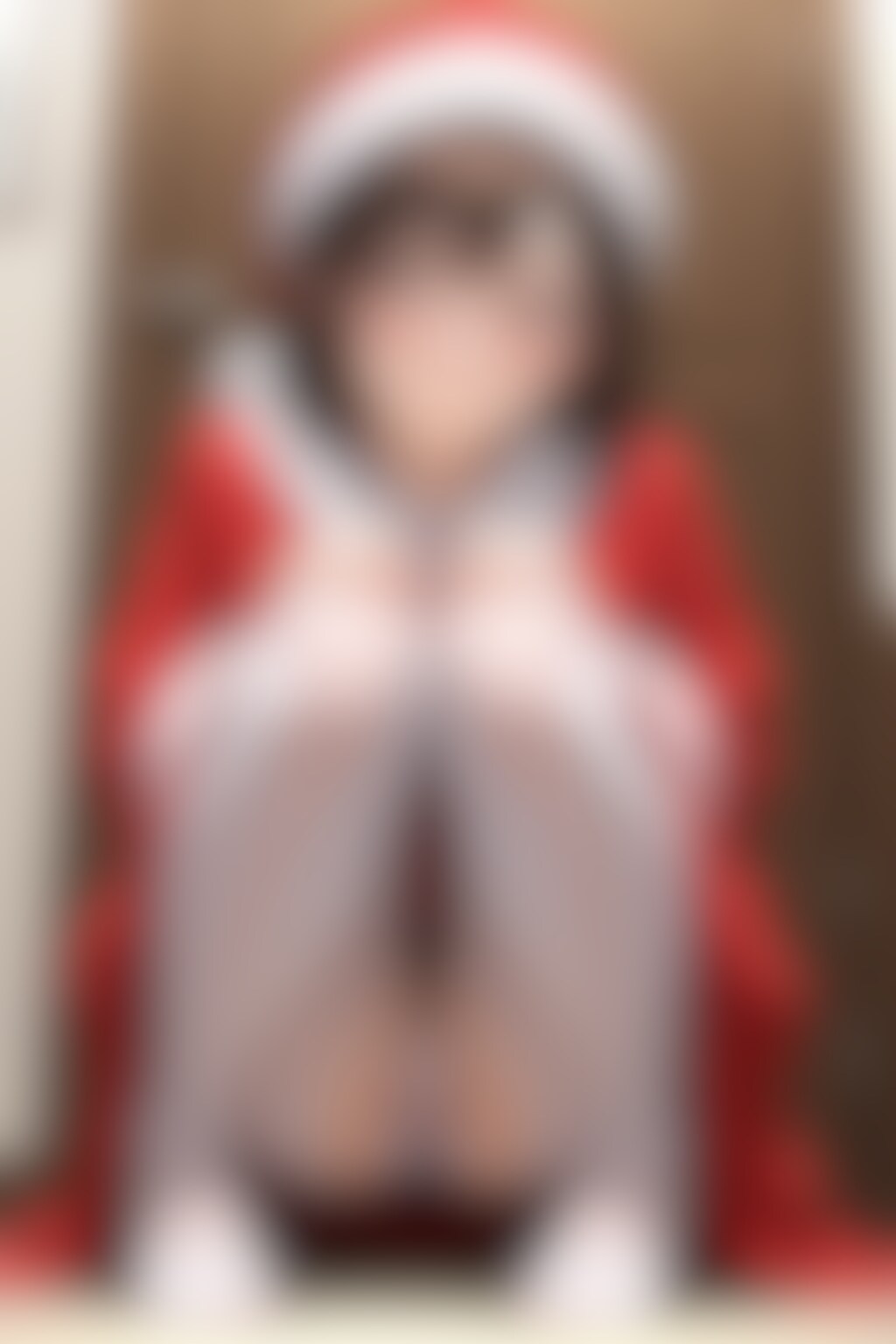 23枚：サンタコスでしゃがみパンチラ