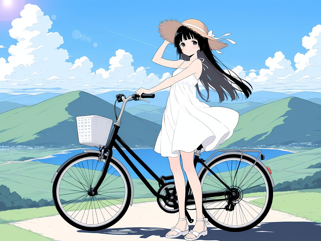 避暑地の高原で