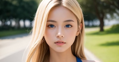 ブロンドの美少女