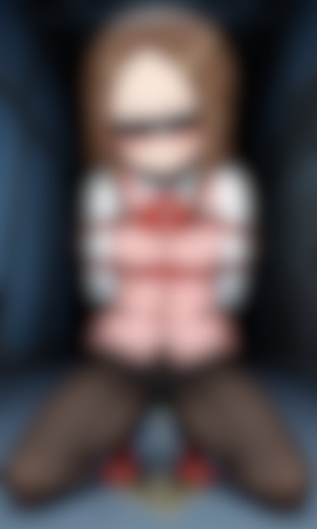 おしっこお漏らしチャレンジ【高〇さん】(ウェイトレス・目隠し・緊縛)