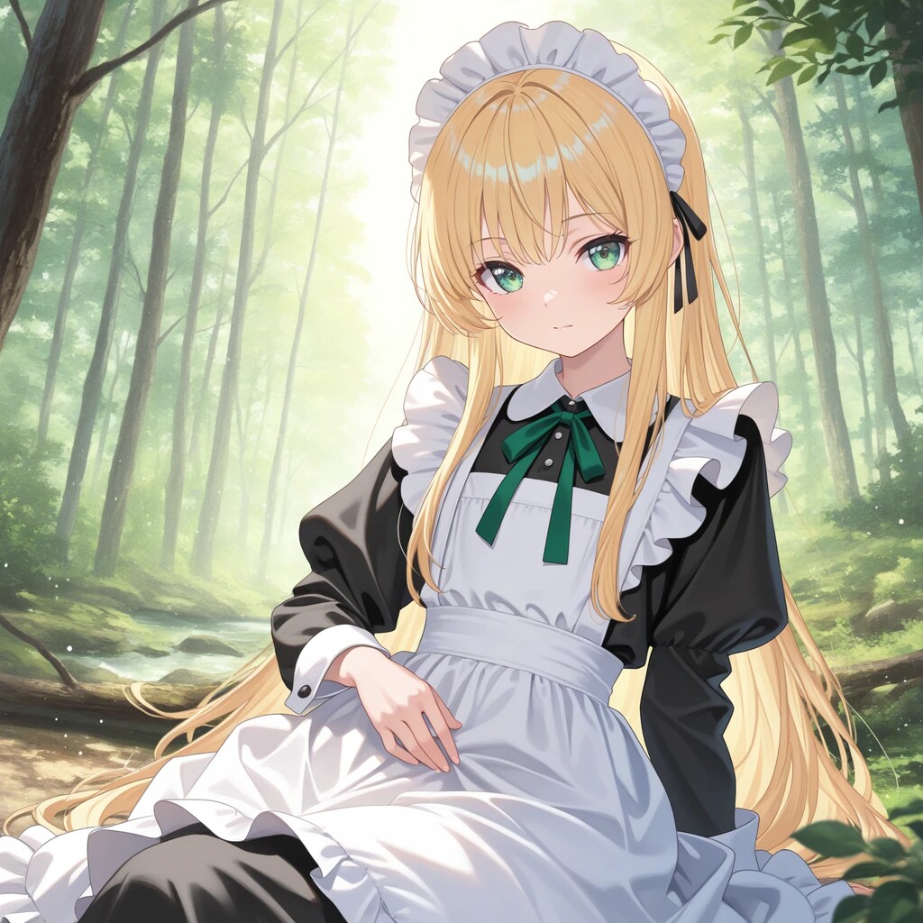 森の中のメイド