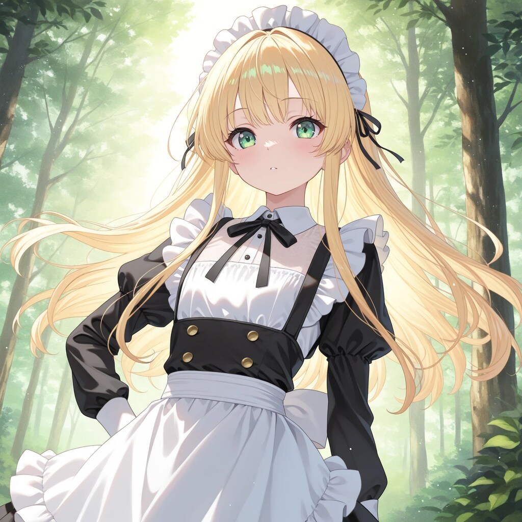 森の中のメイド