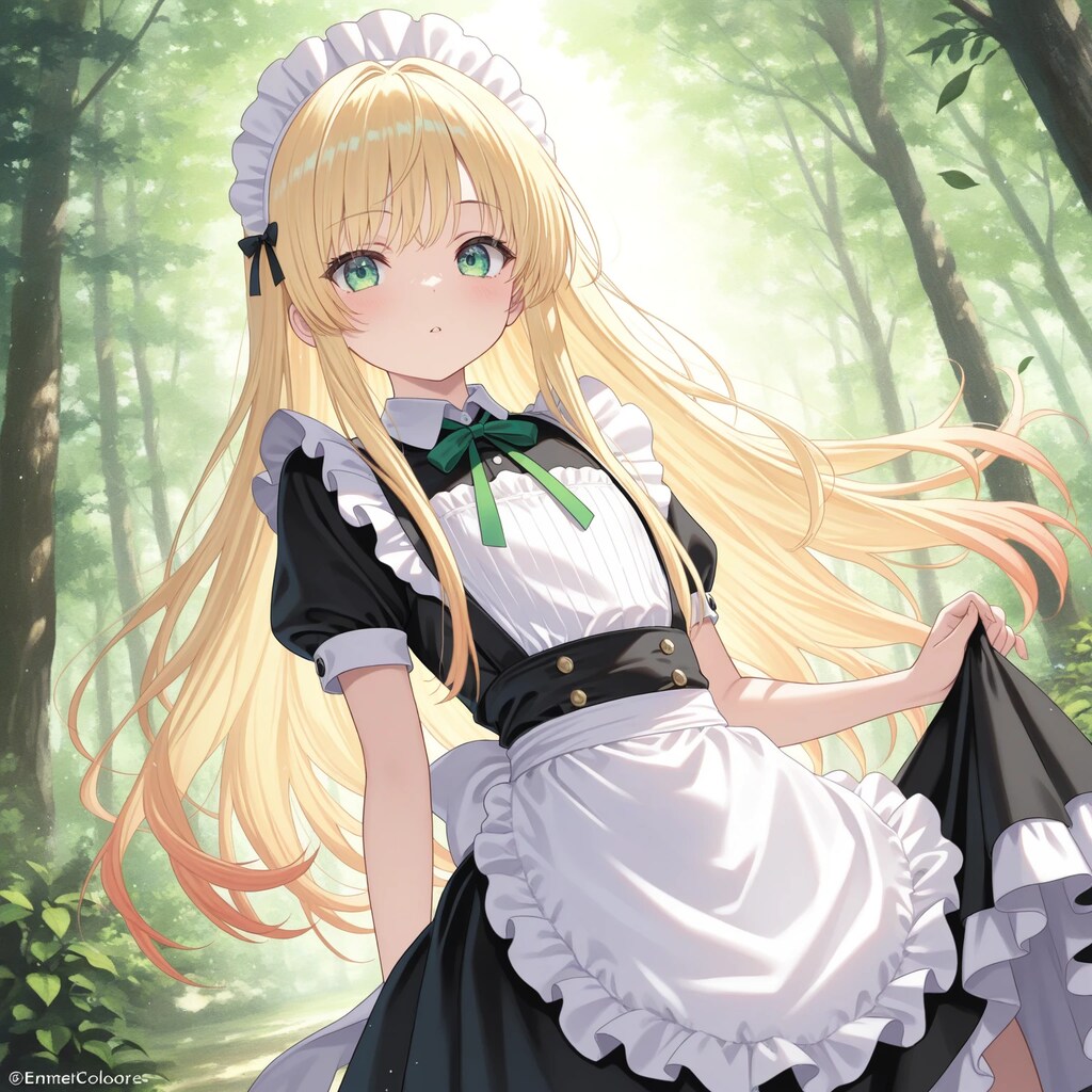 森の中のメイド