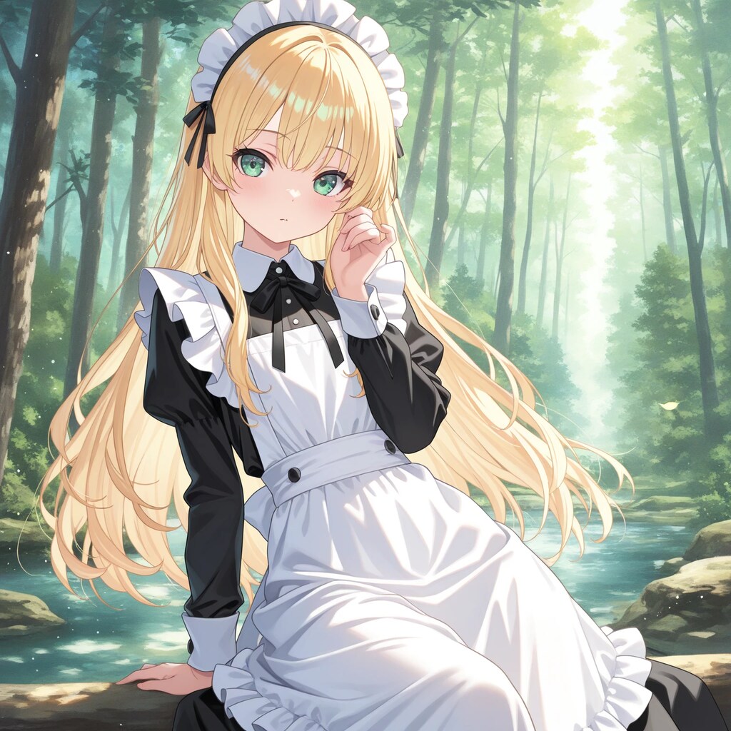 森の中のメイド