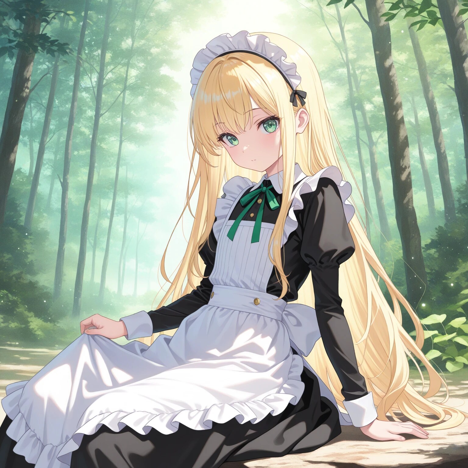 森の中のメイド