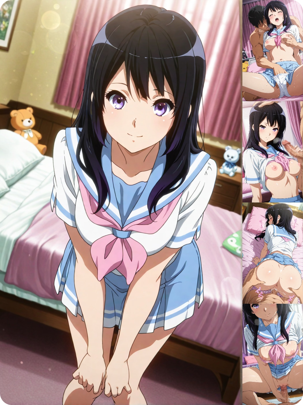 【高坂麗奈】自分の部屋に彼氏を呼んで・・・