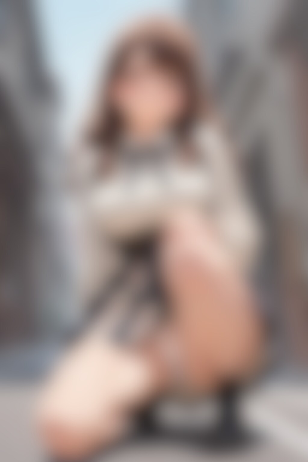 40枚:片膝ついてパンチラ