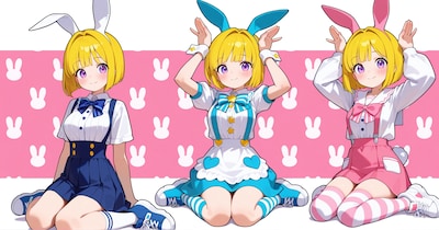 うさすぺんだーコーデ