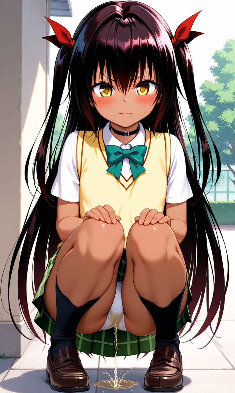 おしっこお漏らしチャレンジ【ネ〇シス】(制服)