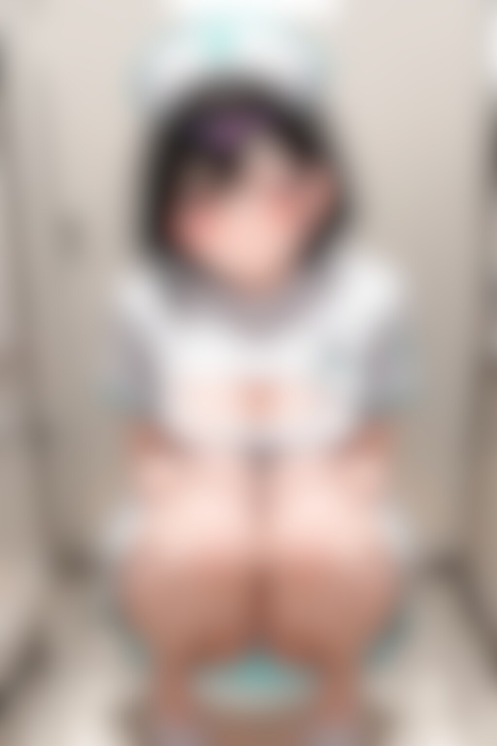 25枚:ナースのしゃがみパンチラ