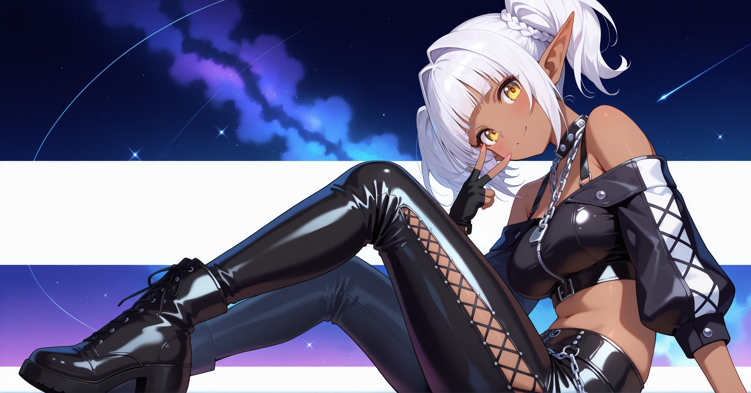 ダークロックコーデ