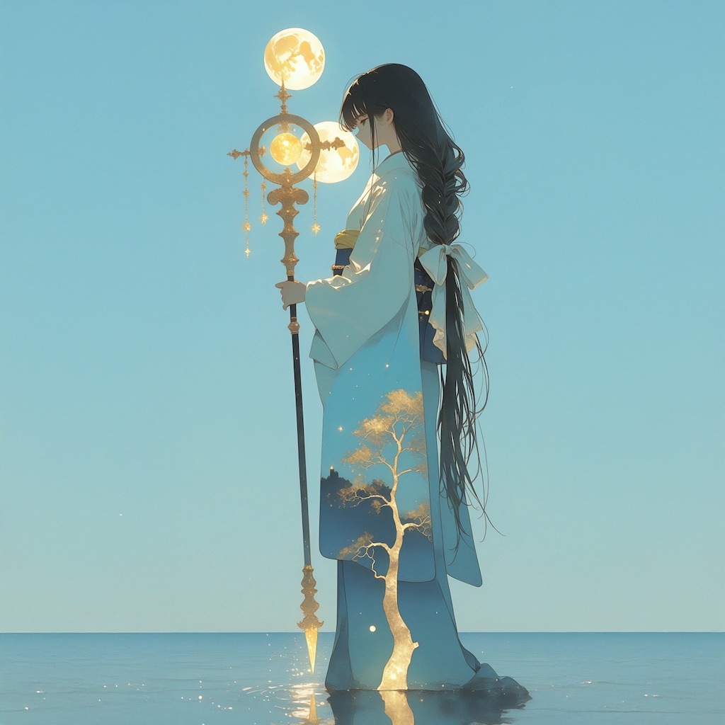 【作りすぎたでござる】月と着物