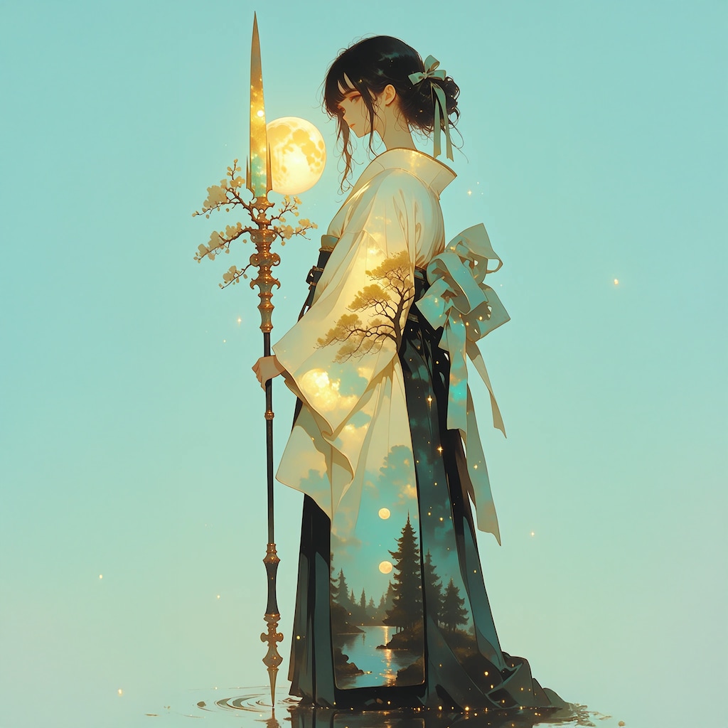 【作りすぎたでござる】月と着物