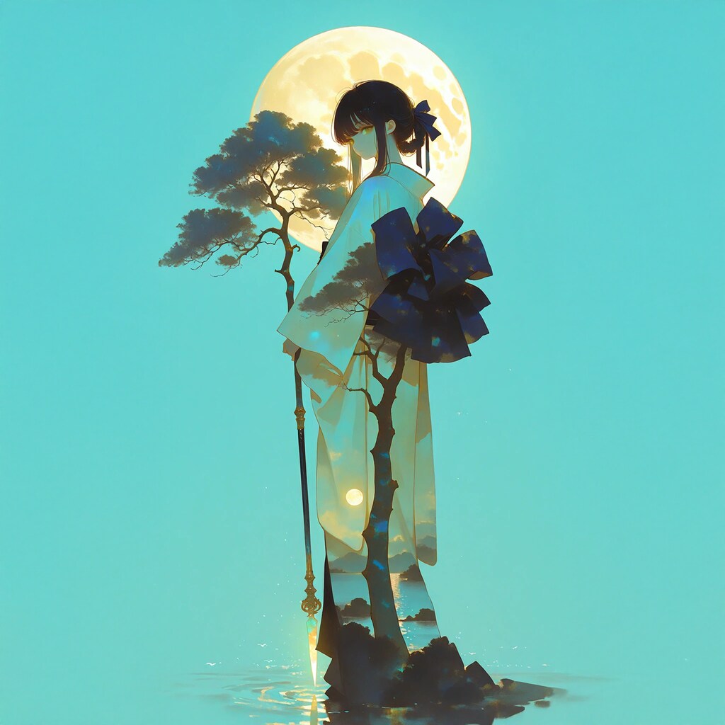 【作りすぎたでござる】月と着物