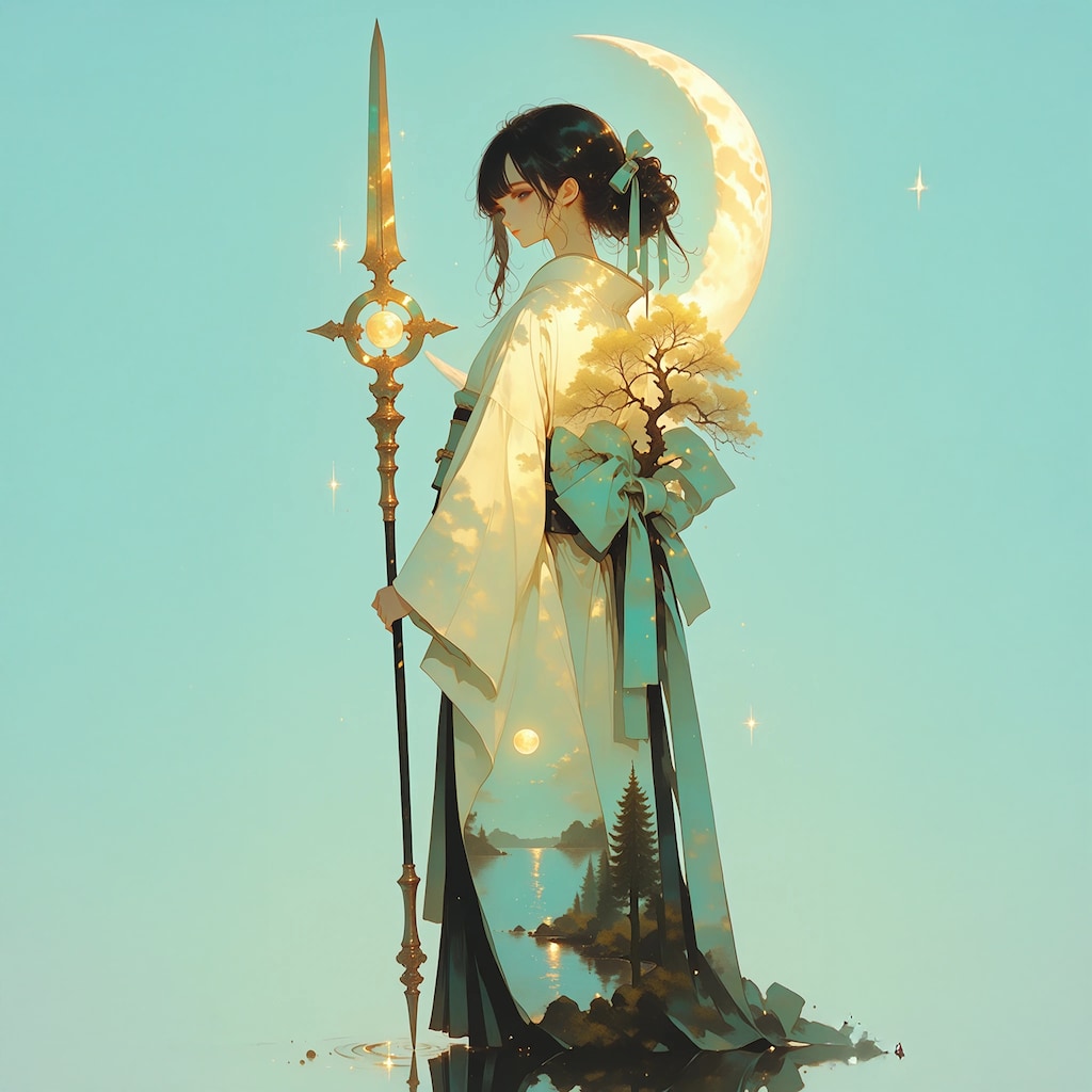 【作りすぎたでござる】月と着物